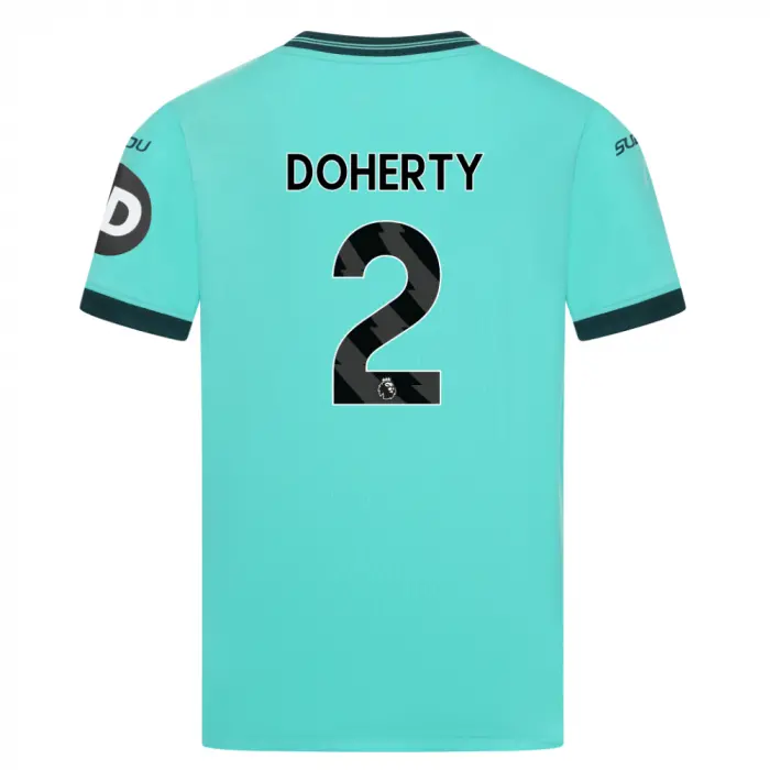 Wolverhampton Wanderers Kits Shop | 2025-26 Wolves Away Shirt – Junior DOHERTY 2 Wolves Jerseys and Gear